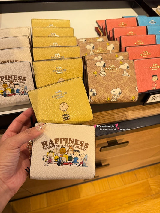 Coach x Snoopy 折疊小短夾