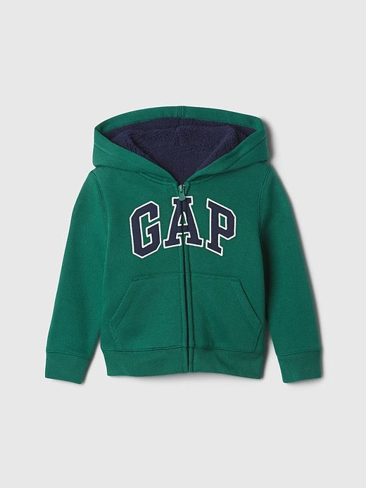 GAP 小男童 內裡羊羔毛 連帽外套