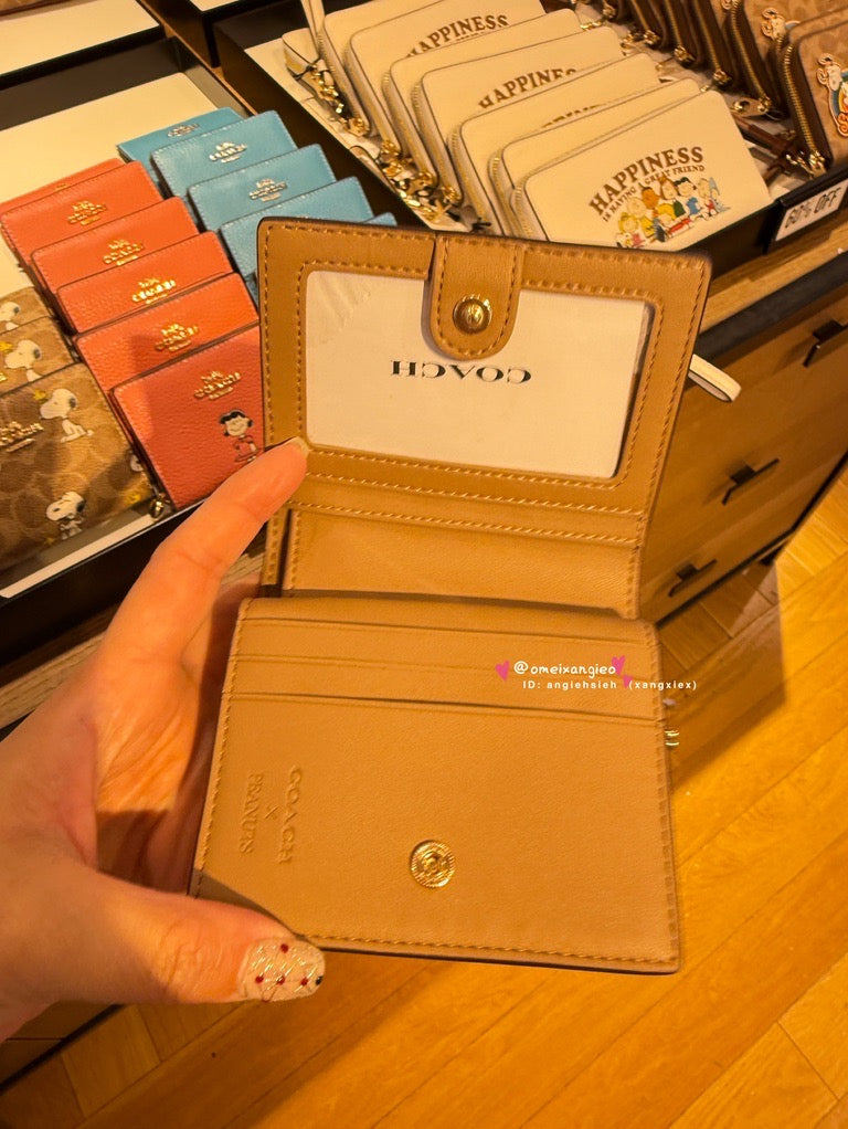 Coach x Snoopy 折疊小短夾