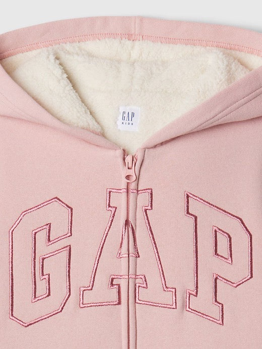 GAP 大女童 內裡羊羔毛 連帽外套