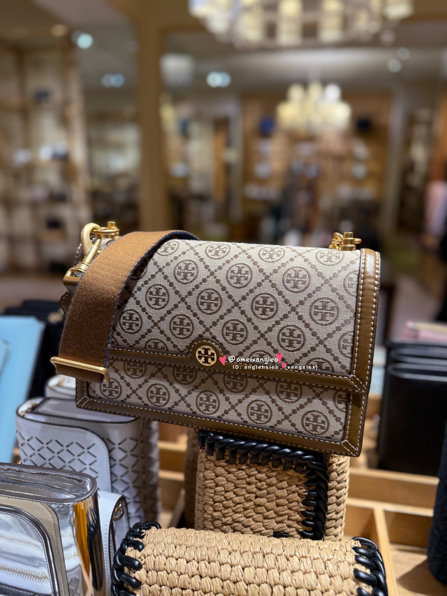 Tory Burch 專櫃款 老花 風琴包