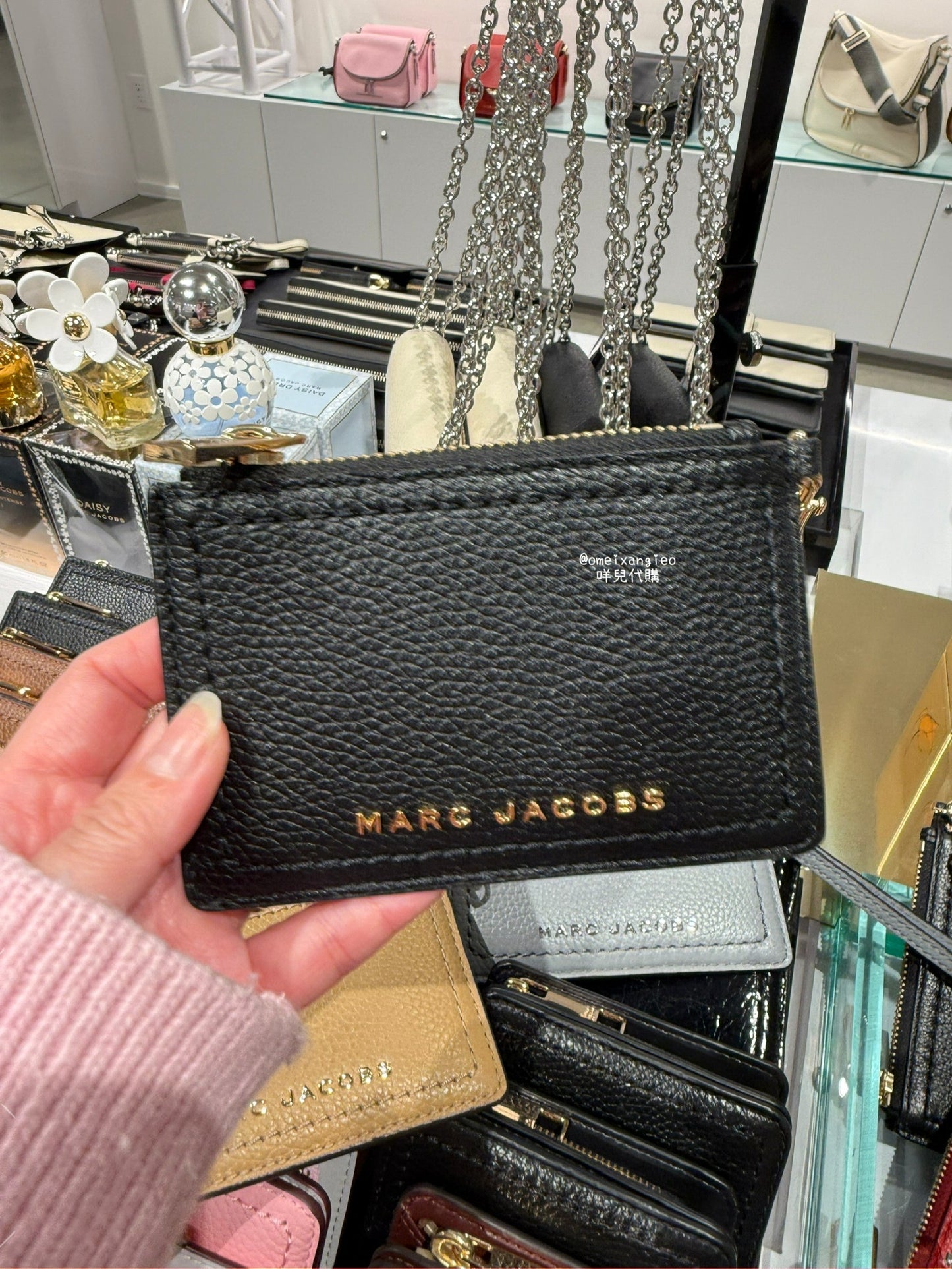 Marc Jacobs 荔枝皮革 零錢票卡夾