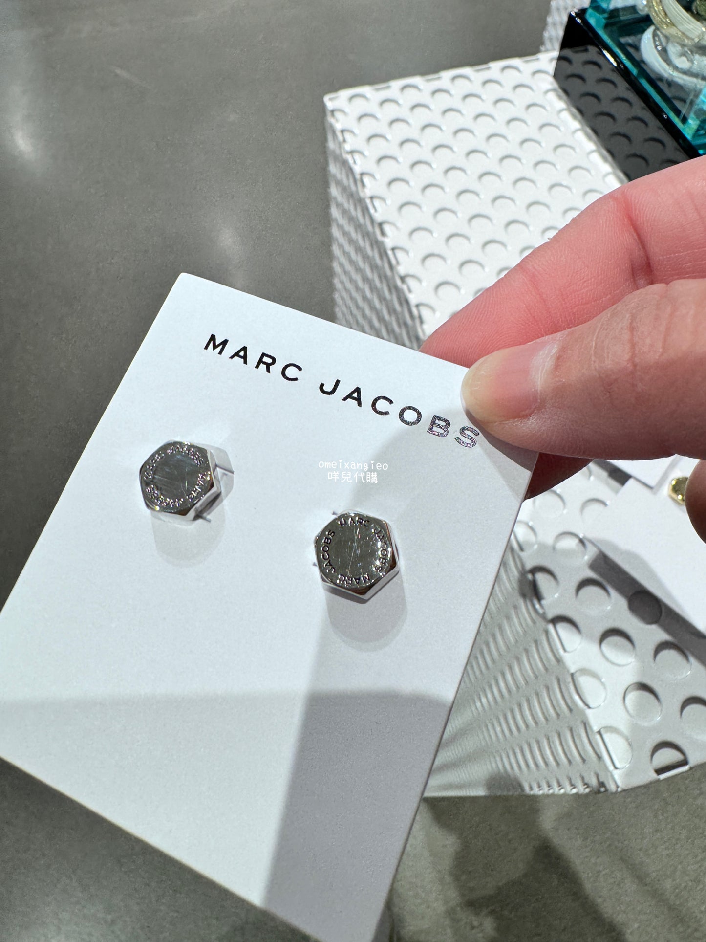 Marc Jacobs 小馬克 八角造型耳環