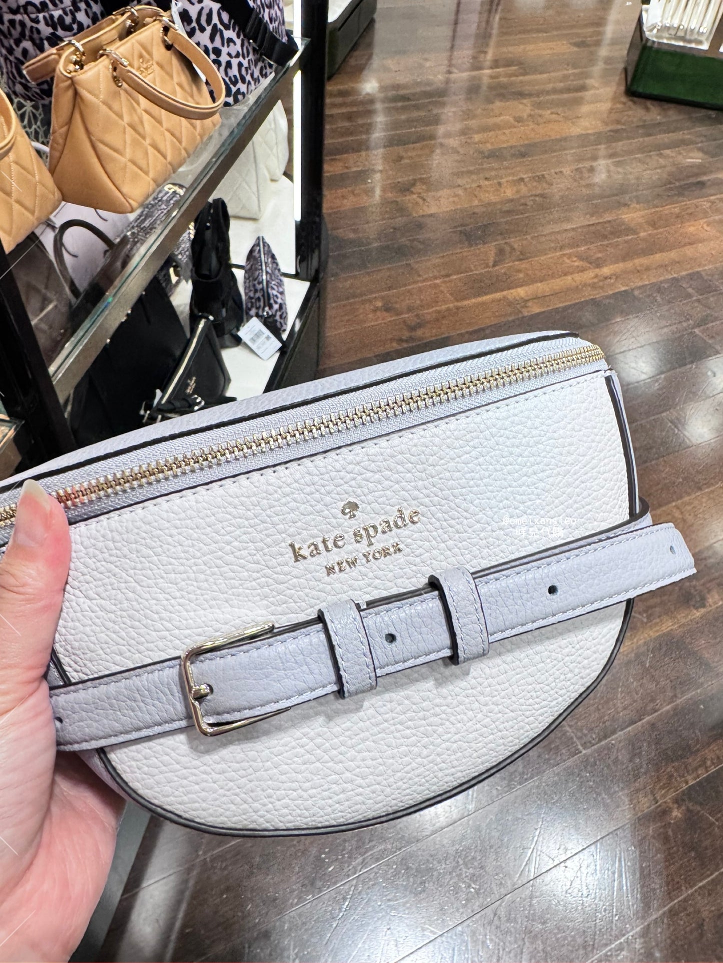 Kate Spade 荔枝皮革 腰包