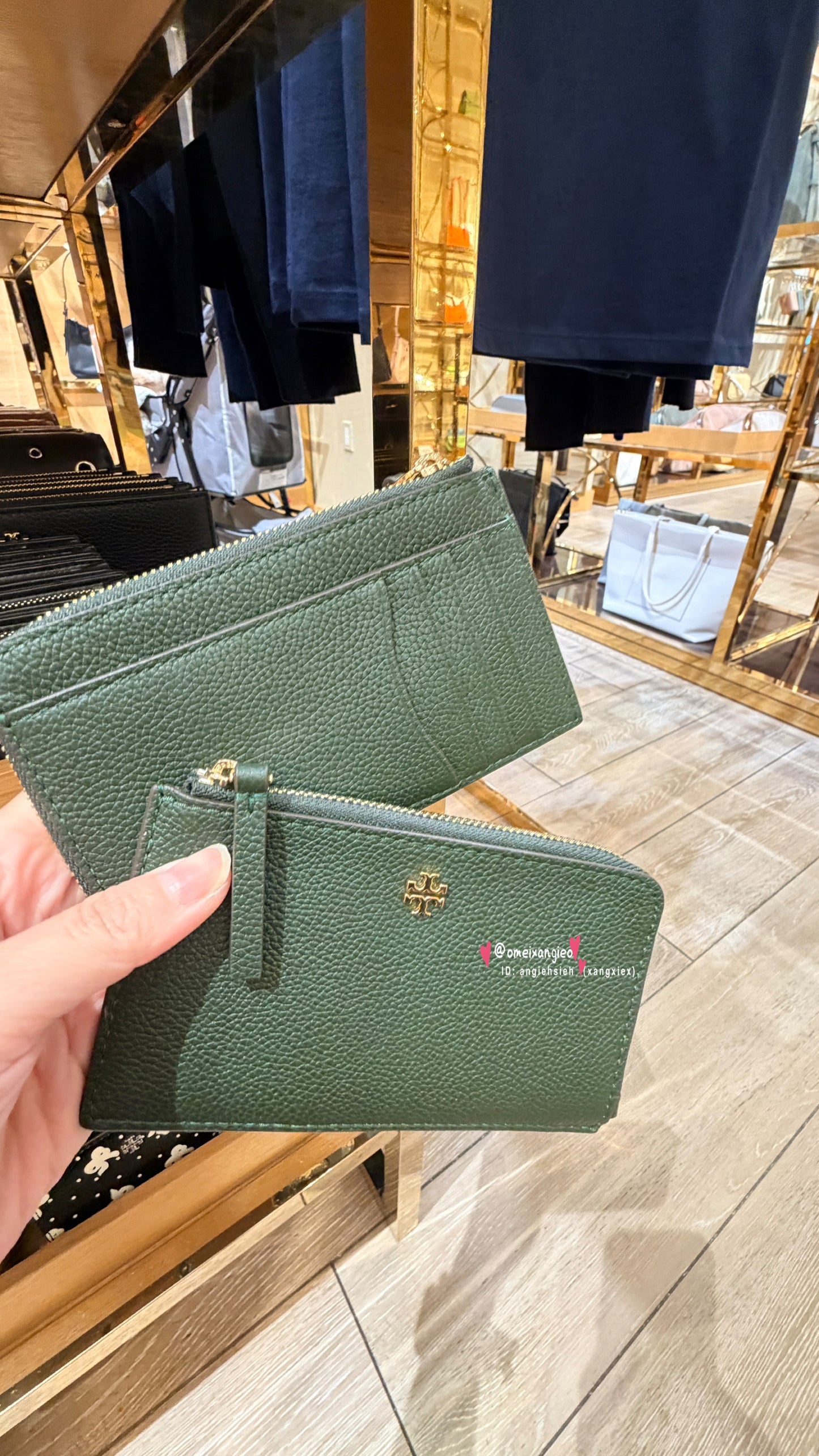 Tory Burch Blake 荔枝皮革卡夾