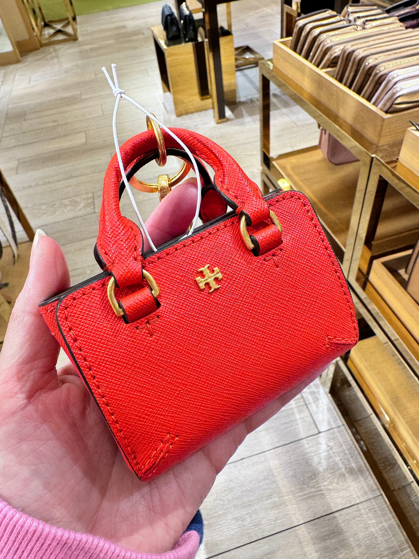 Tory Burch 專櫃款 Robinson 小廢包掛飾