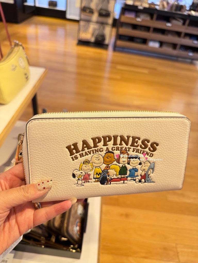 Coach x Snoopy 手拿拉鏈長夾