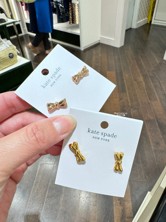 Kate Spade 基本款 蝴蝶結耳環