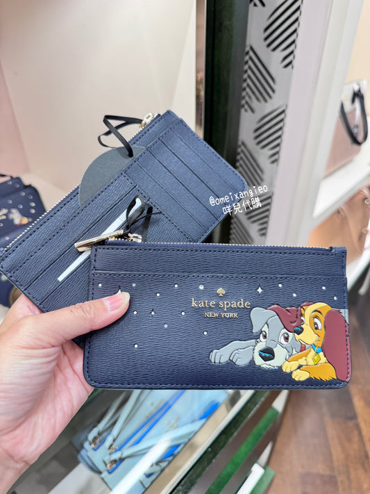 Kate Spade x Disney 小姐與流氓 薄款皮夾