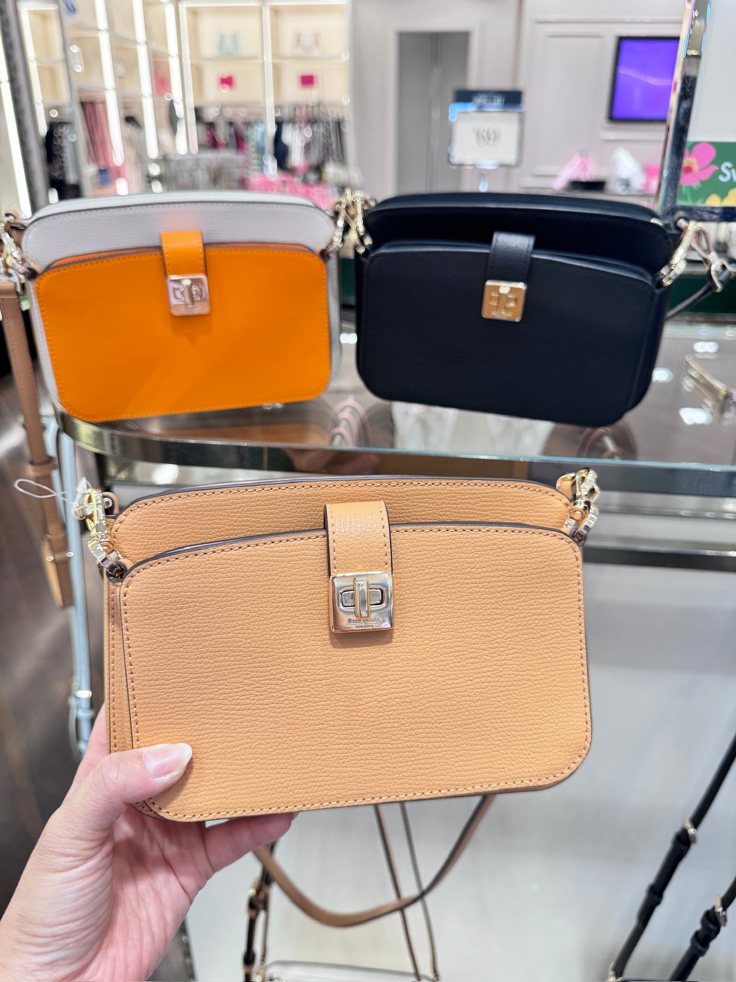 Kate spade 鎖頭兩用包 斜背包 WOC