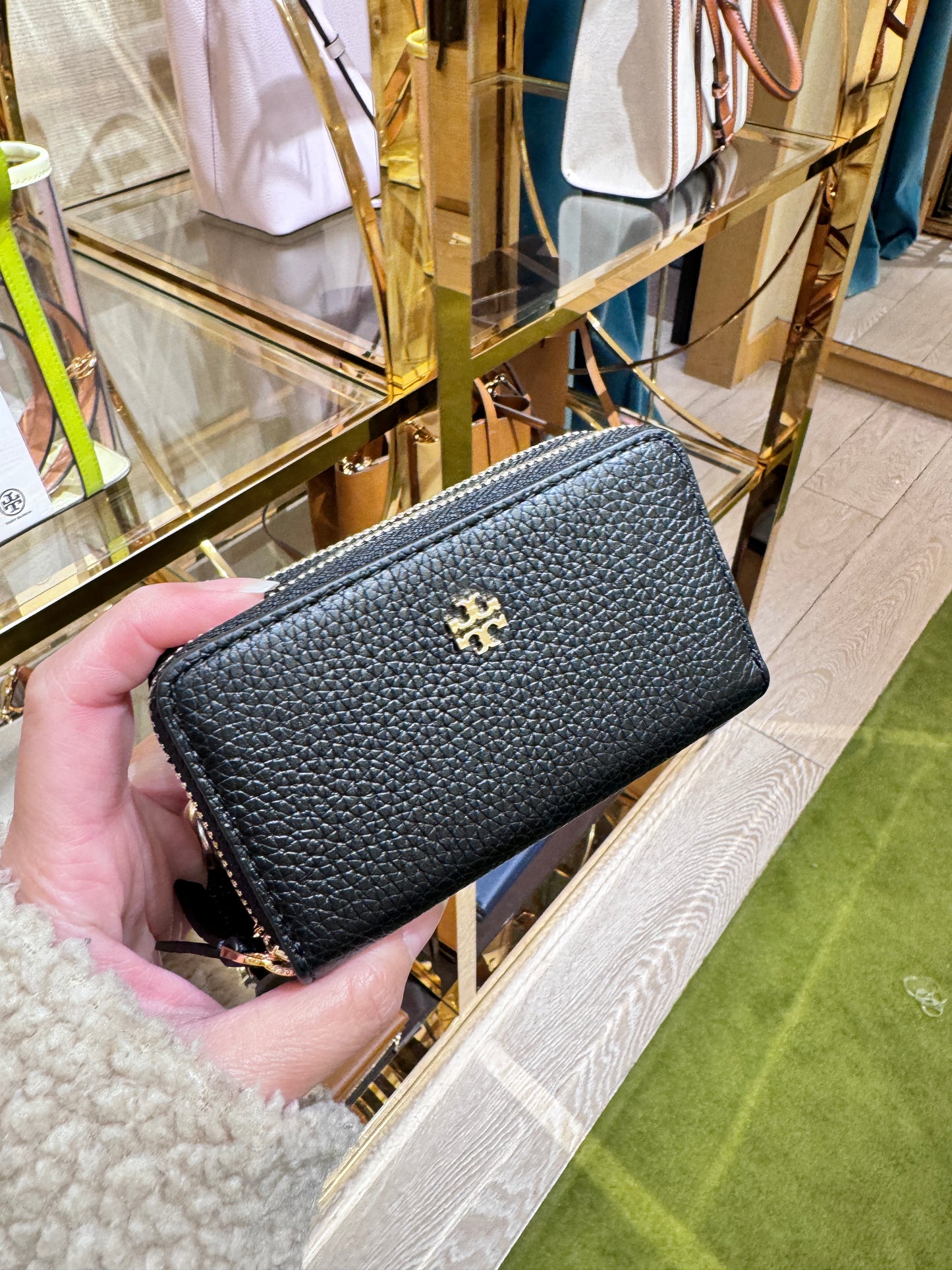 Tory Burch 雙層拉鍊零錢包卡夾