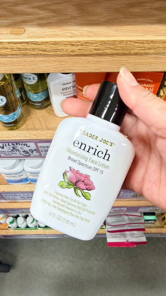【美國 Trader Joe's】Enrich 煥采保濕面霜 SPF 15 (118ml) | 無香精・輕盈不油膩