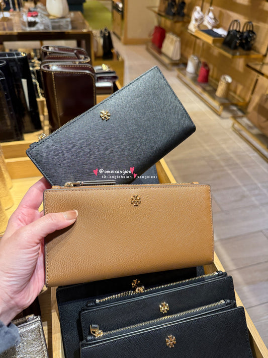 Tory Burch 防刮皮革 對折長夾