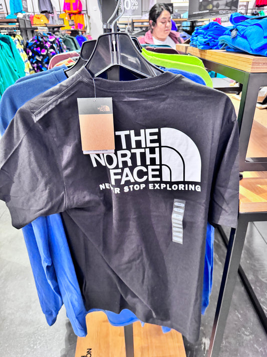 「預購」北臉 The North face 背面logo 黑色 男款短T