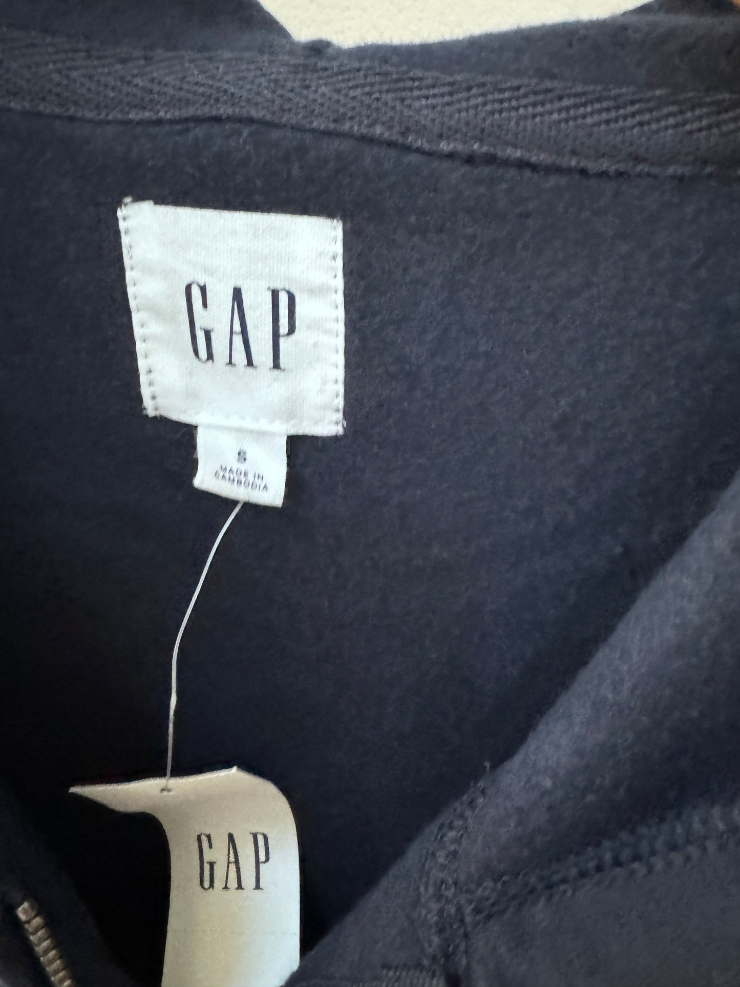 GAP 男款 深藍色 內刷毛連帽外套