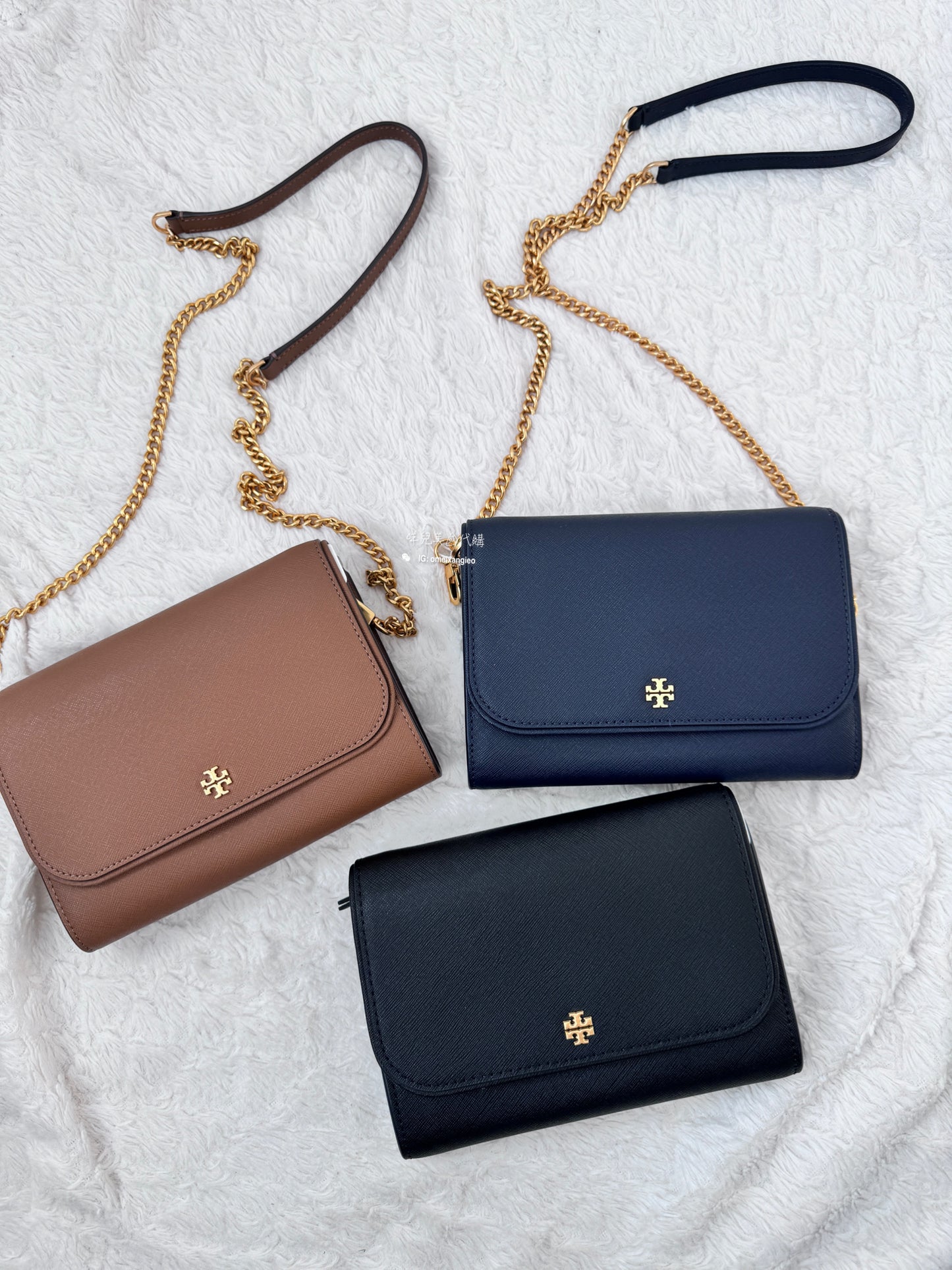 Tory Burch 防刮皮革 WOC 斜背鏈包