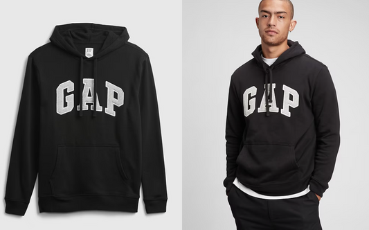 GAP 男款 灰色 黑字 連帽上衣 尺寸 XL